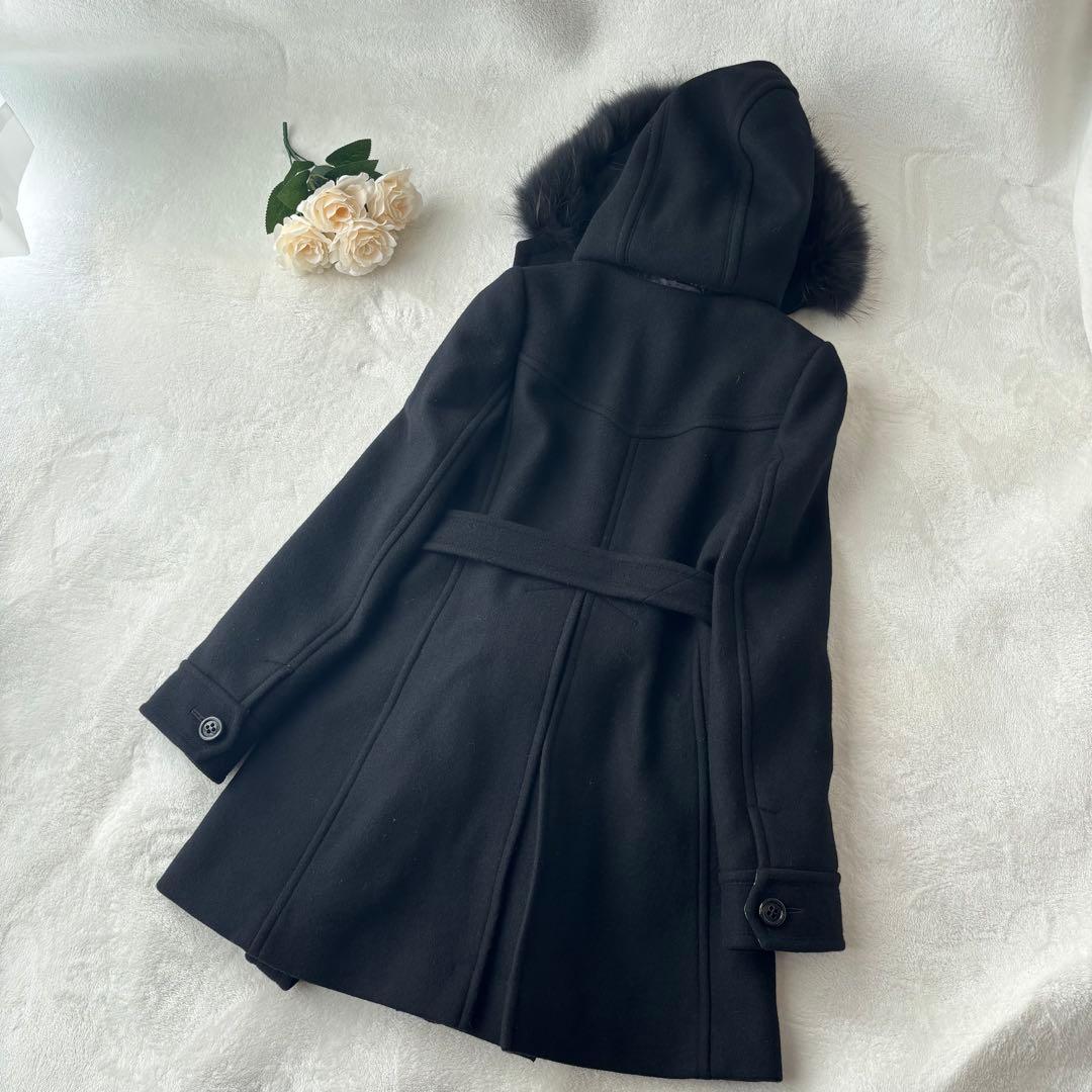 【専用】バーバリーブルーレーベル アンゴラウールコート ラクーンファー フード