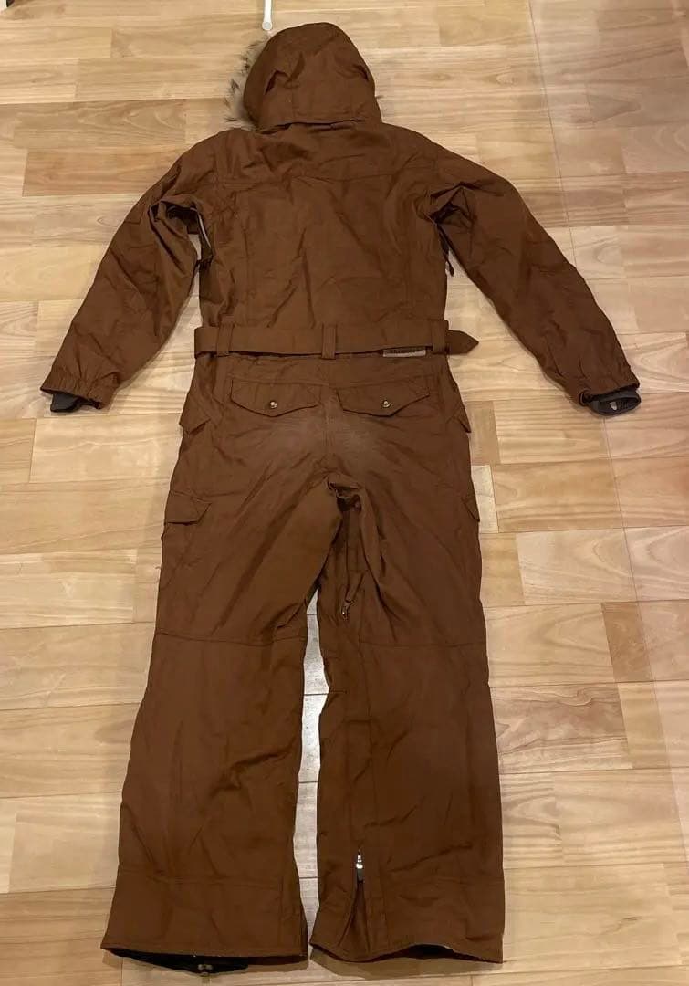 スノーボードウェア　TRANSCOOTレディース　ファー付きフード　ツナギ