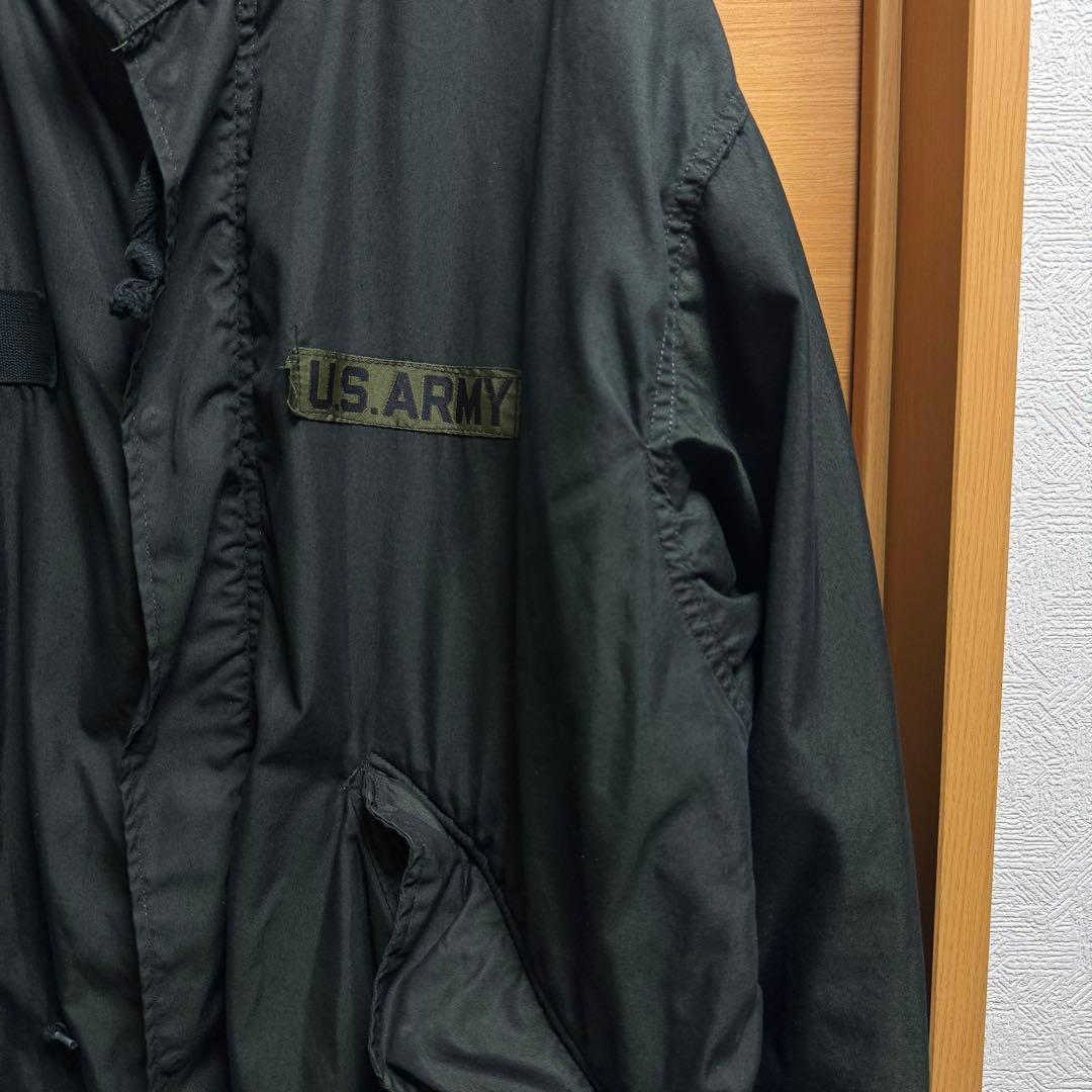 M-65 フィッシュテールパーカー　後染めブラック　ライナー付き 70s 80s