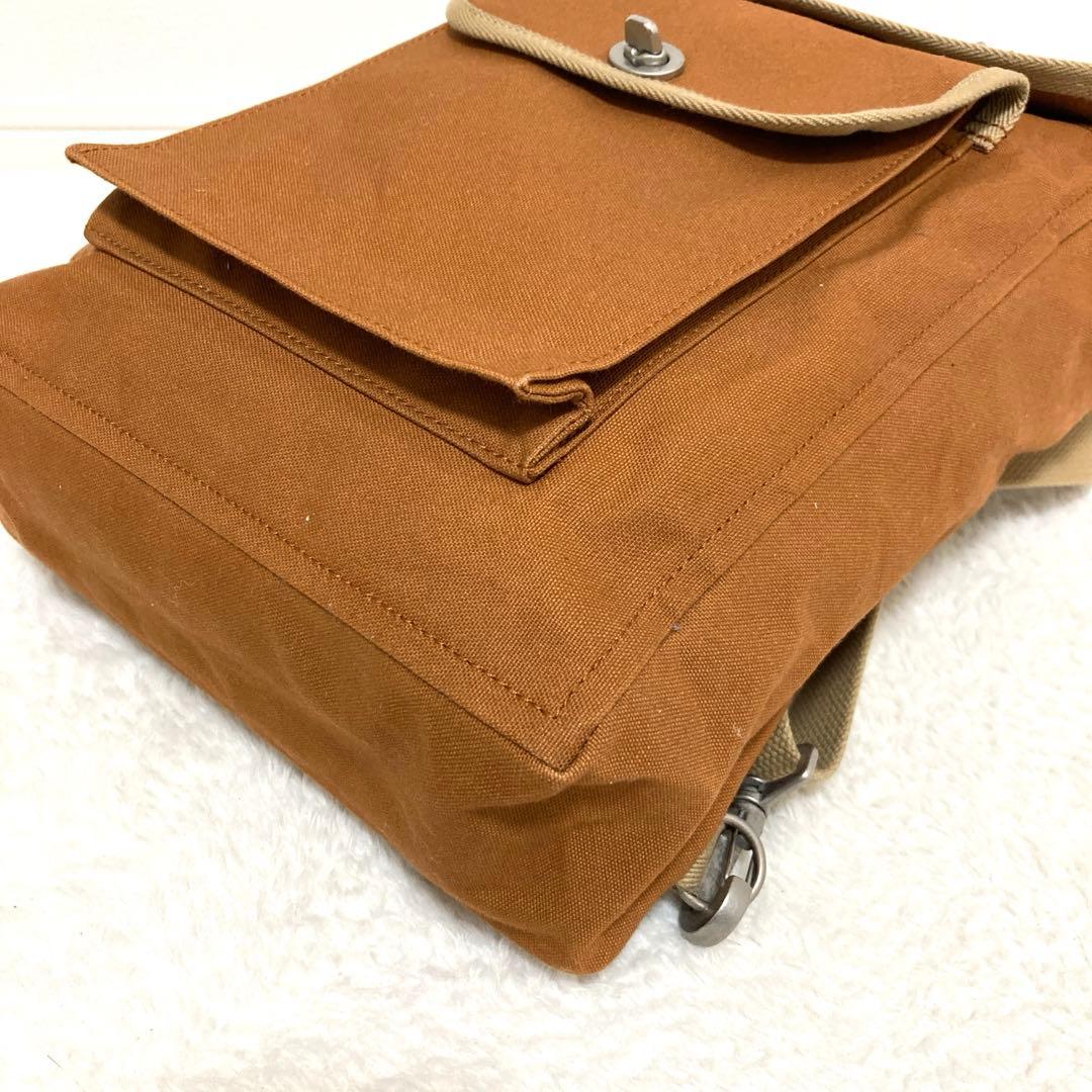 美品 一澤帆布 A4可 2way 斜めがけ可 リュック ショルダーバッグ 男女可