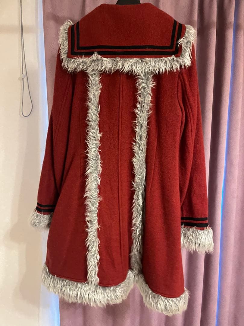 BETTY'S BLUE☆赤 セーラー襟 ロングコート