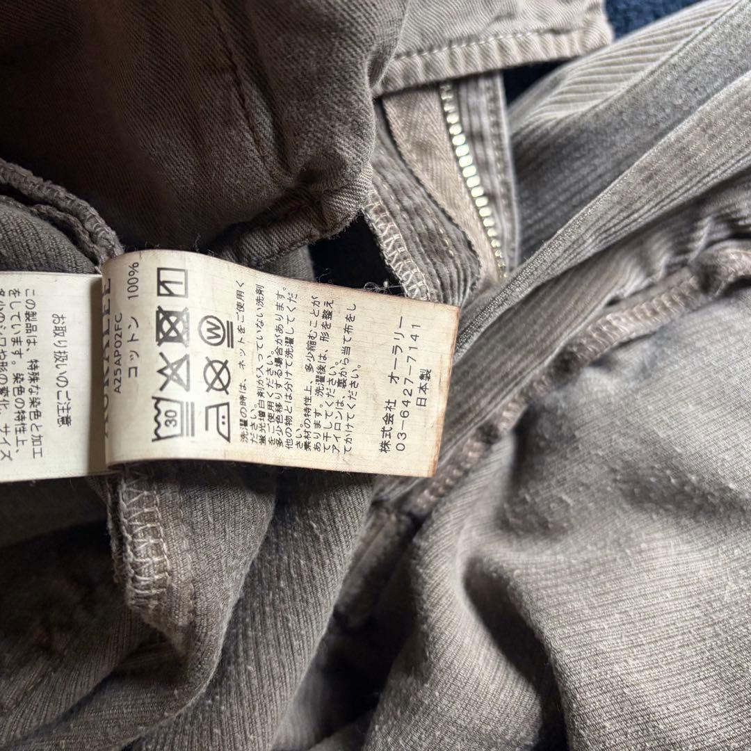 パンツ 25AW AURALEE PIGMENT DYED CORDUROY PANTS