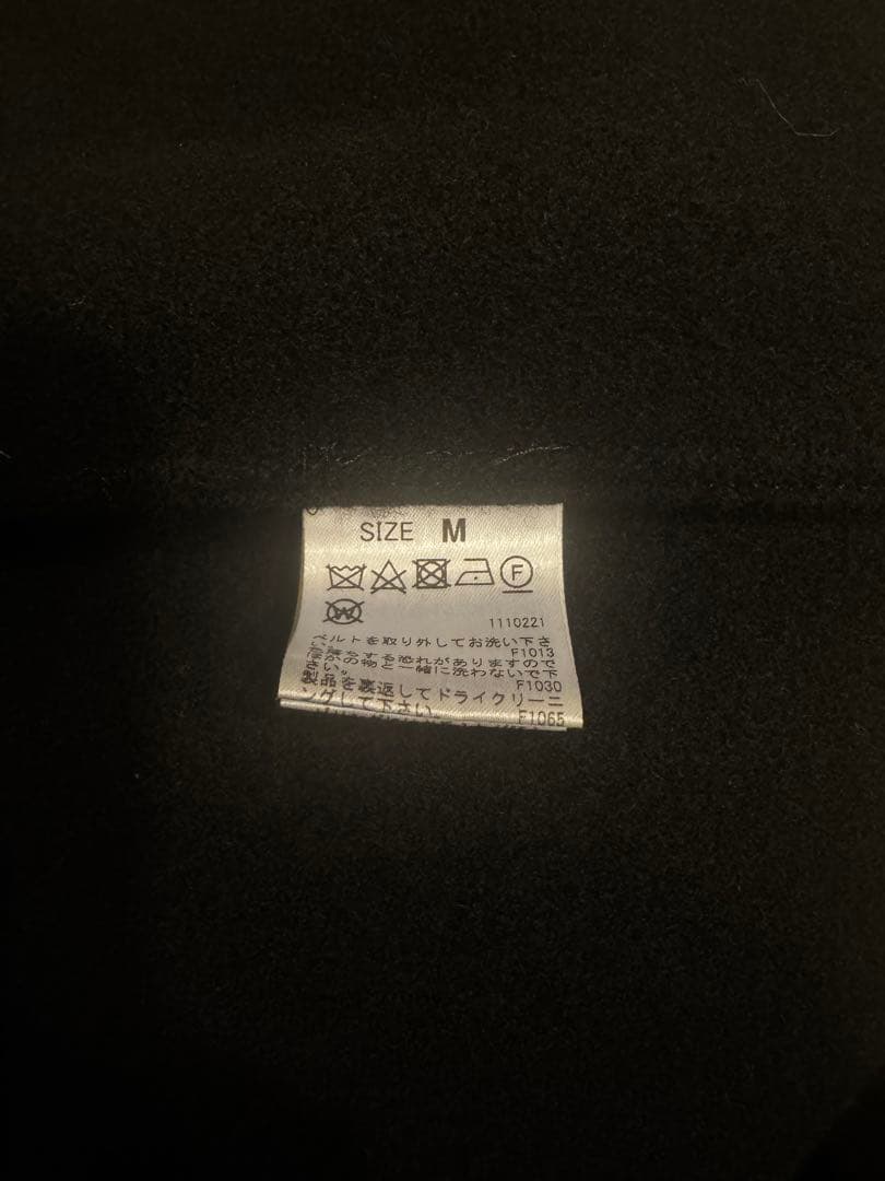 AMERI VINTAGE POOFY FLARE LONG COAT ブラック