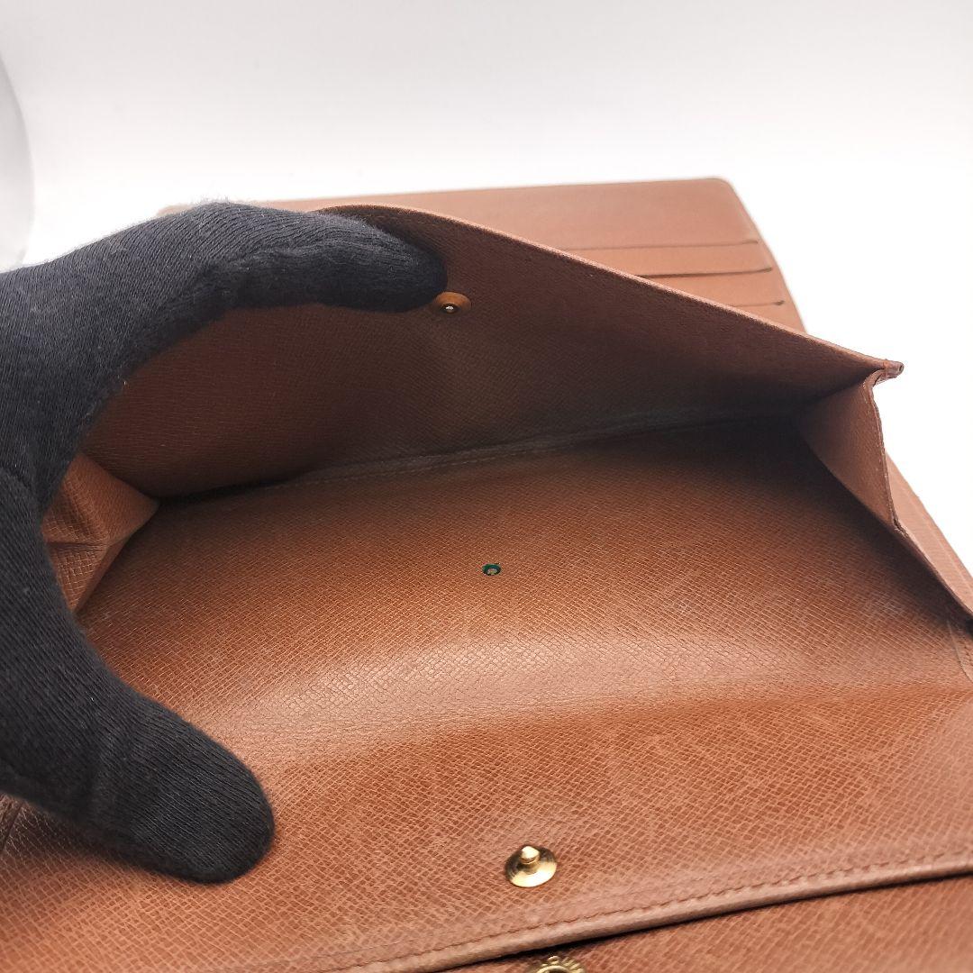 ルイヴィトン　長財布　モノグラム　ポルトトレゾールインターナショナル　ブラウン