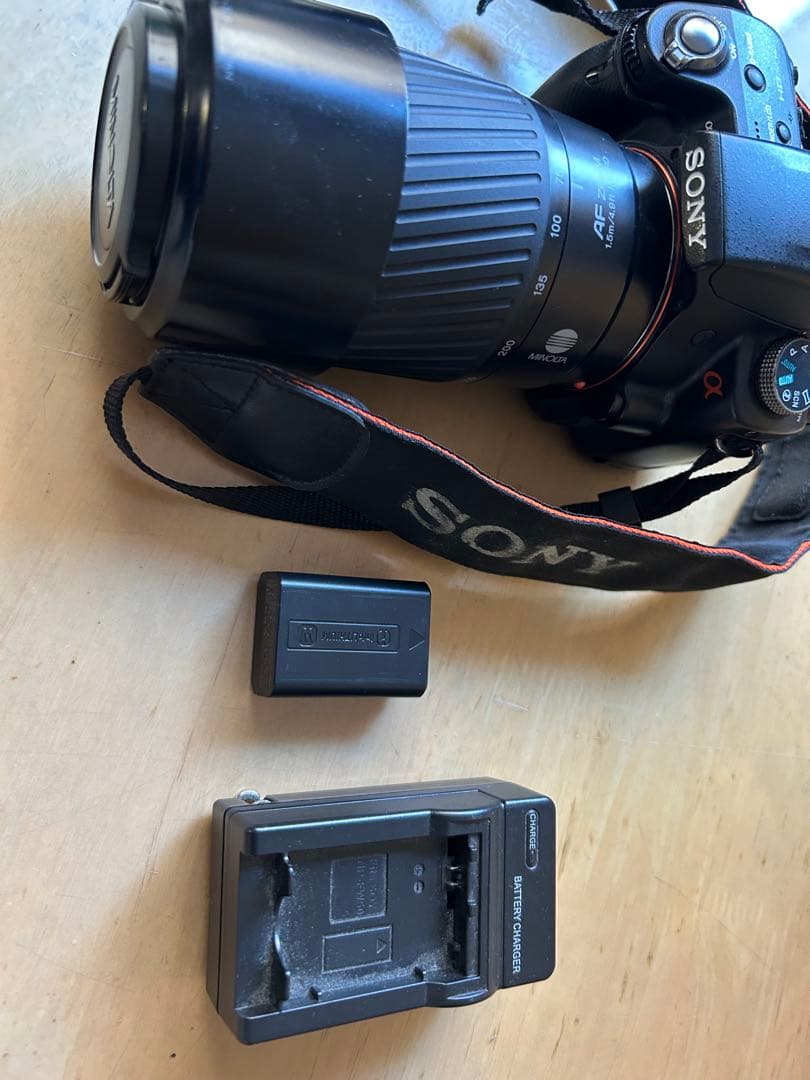 SONY α55 デジタル一眼レフ&ミノルタ300mmレンズセット 小型サイズ