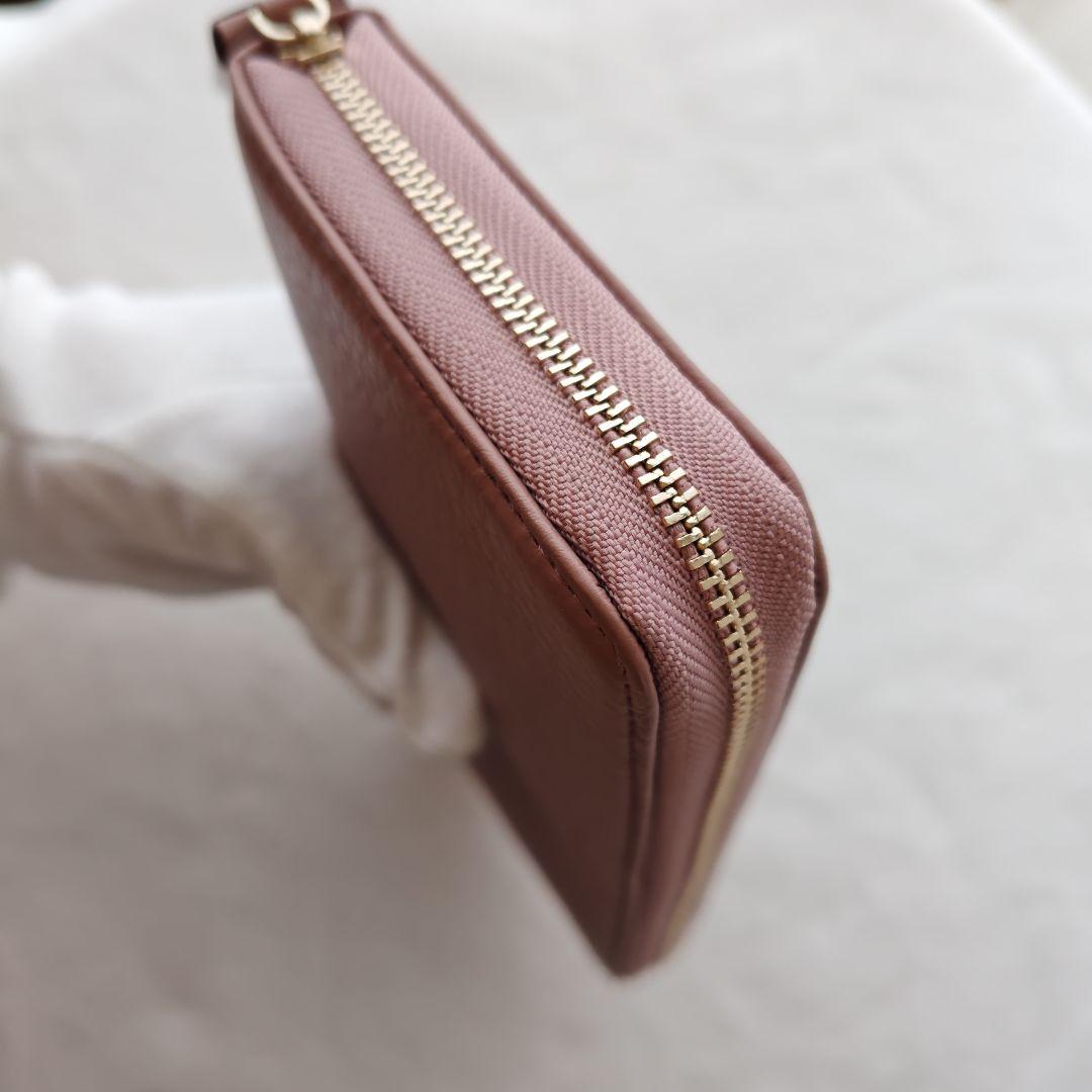 未使用級　ポールスミス　長財布　ピンク　ラウンドジップ