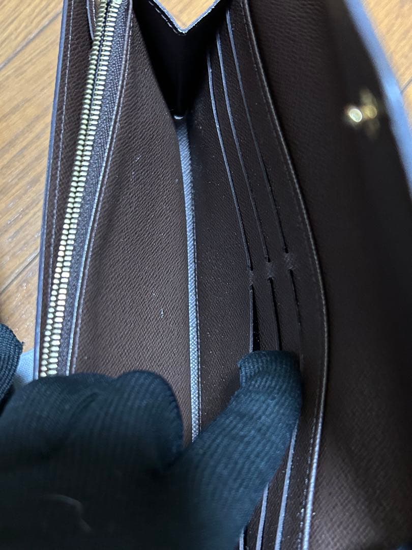 LOUIS VUITTON ダミエ　ポルトフォイユ・サラ ダミエ エヌべ 長財布