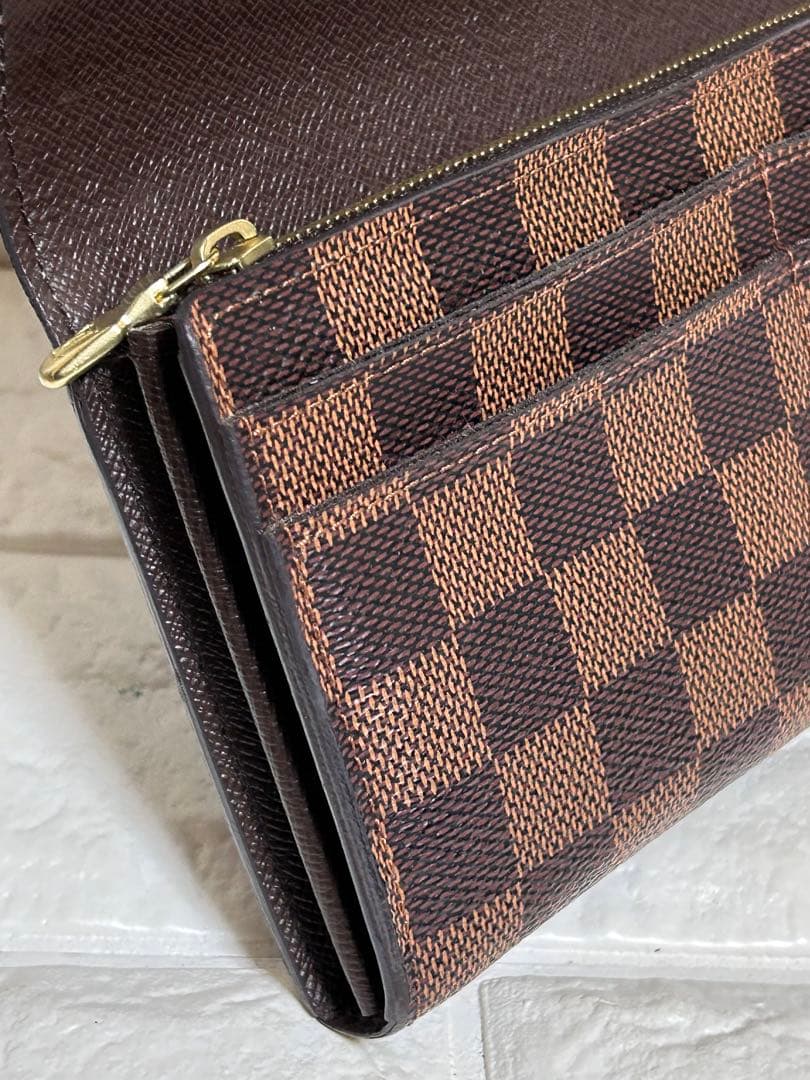 LOUIS VUITTON ダミエ　ポルトフォイユ・サラ ダミエ エヌべ 長財布