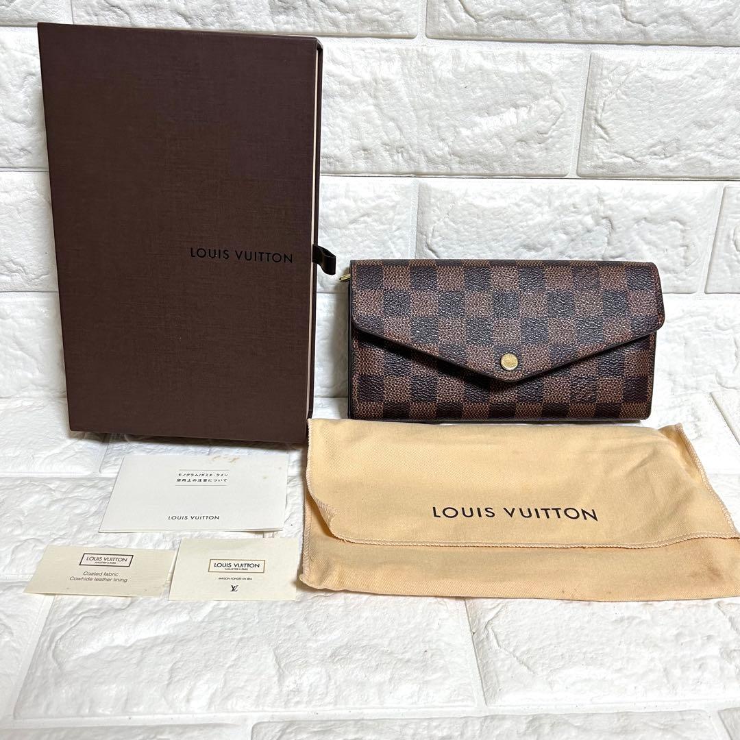LOUIS VUITTON ダミエ　ポルトフォイユ・サラ ダミエ エヌべ 長財布