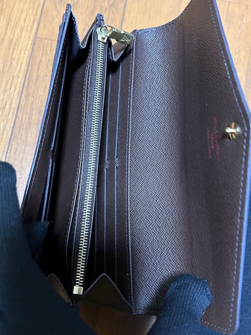 LOUIS VUITTON ダミエ　ポルトフォイユ・サラ ダミエ エヌべ 長財布