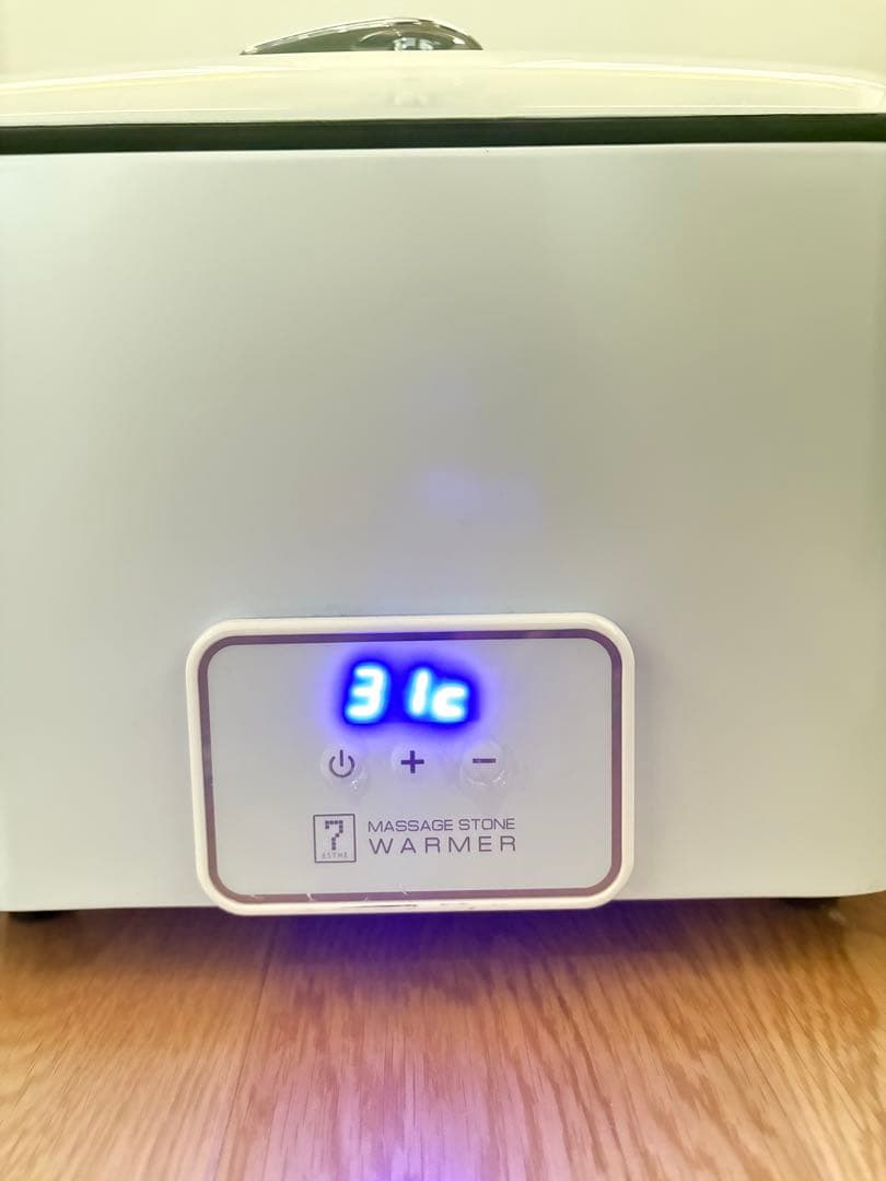 ホットストーンウォーマー＆しゃくし＆ストーン45個セット