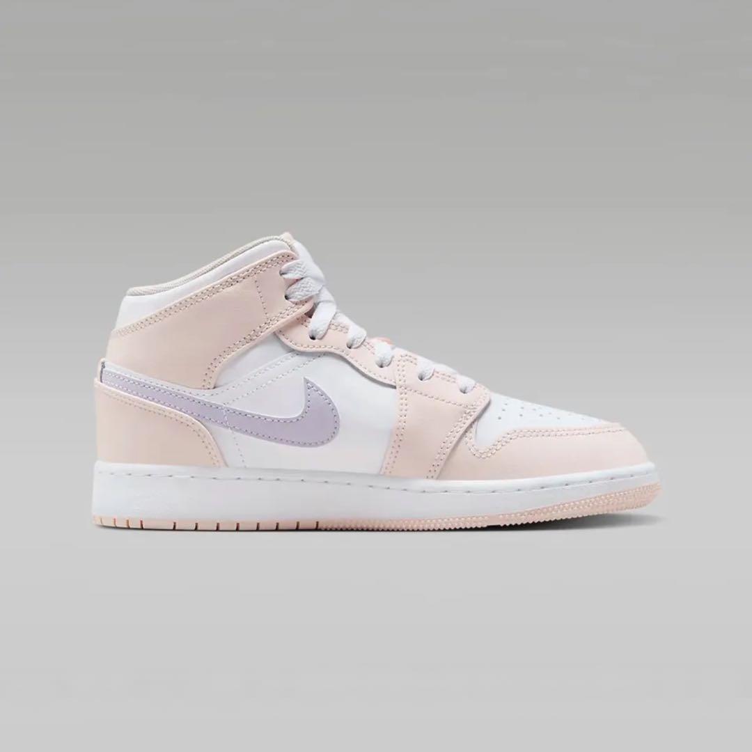 ■新品23.5cm■NIKE エアジョーダン１MID GS ピンク/パープル