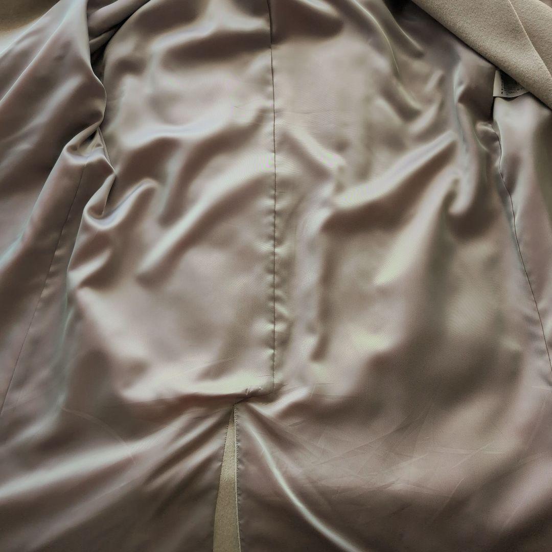 最終価格【極美品】 自由区 シャルムビーバーロングコート 大きいサイズ 46