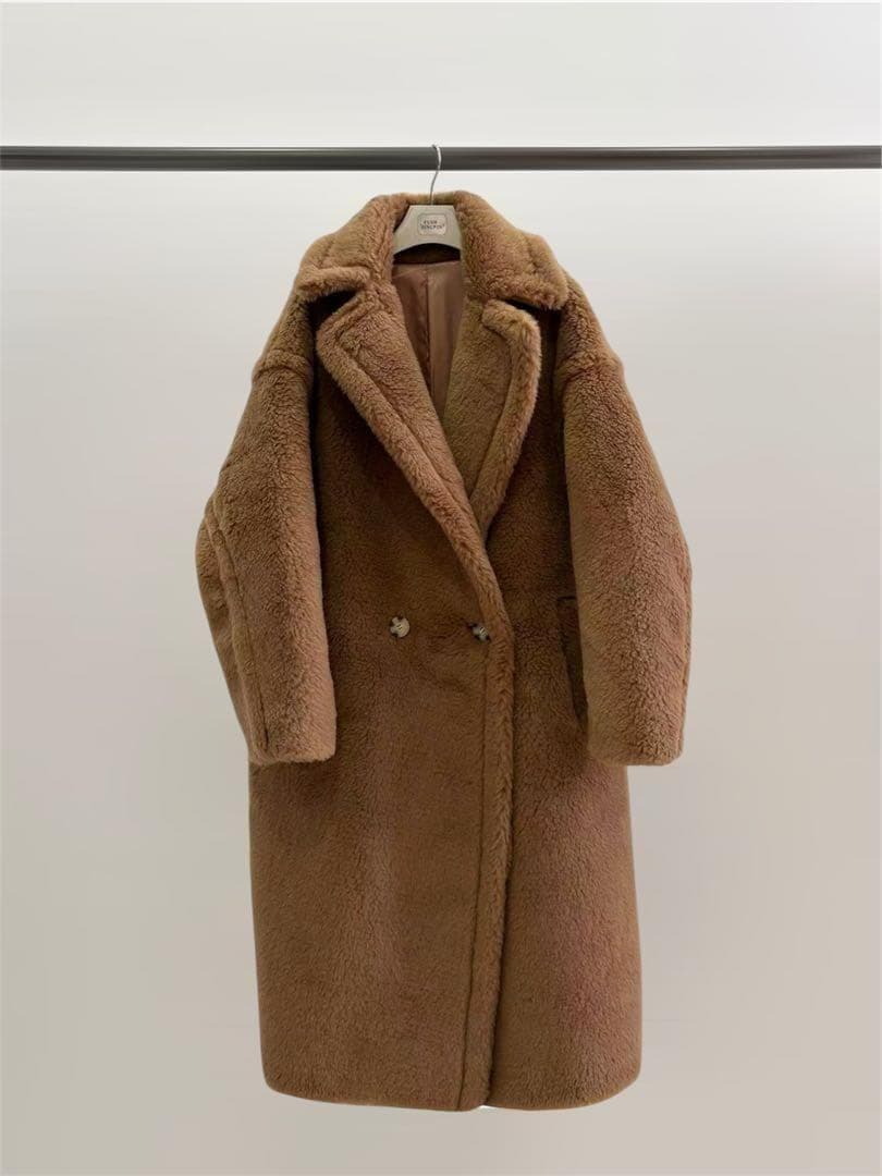 新型最新作❗️ベアロングコート テディコート ライトブラウン