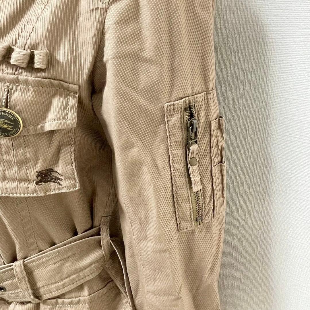 y2k✨️ BURBERRY BLUE LABEL ロゴ ミリタリー ジャケット