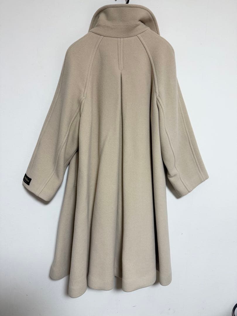 セルフォード　Aラインスタンドカラーコート★ベージュ★38