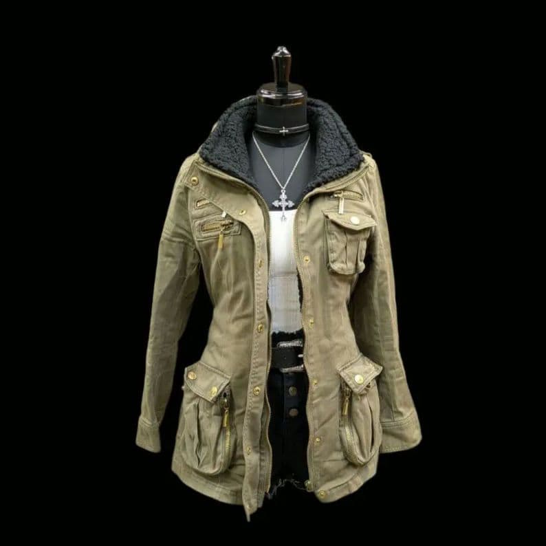 平成ギャル y2k グランジ　ミリタリージャケット CECIL McBEE　レア