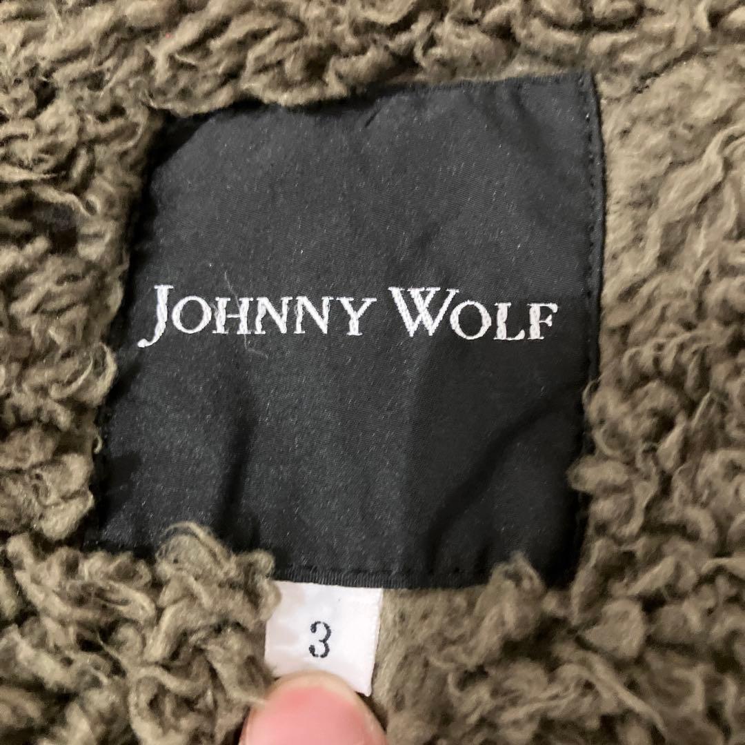 超美品！johnnywolf フードファー付き袖リブモッズコート 3