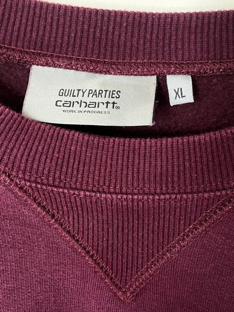 ワコマリア × カーハートWIP コラボスウェット ボルドー XL