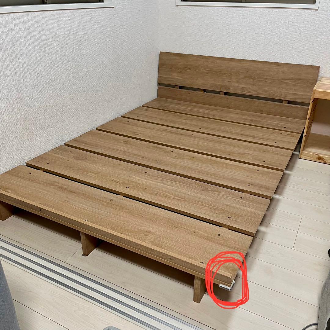 LOWYA セミダブルベッドフレーム