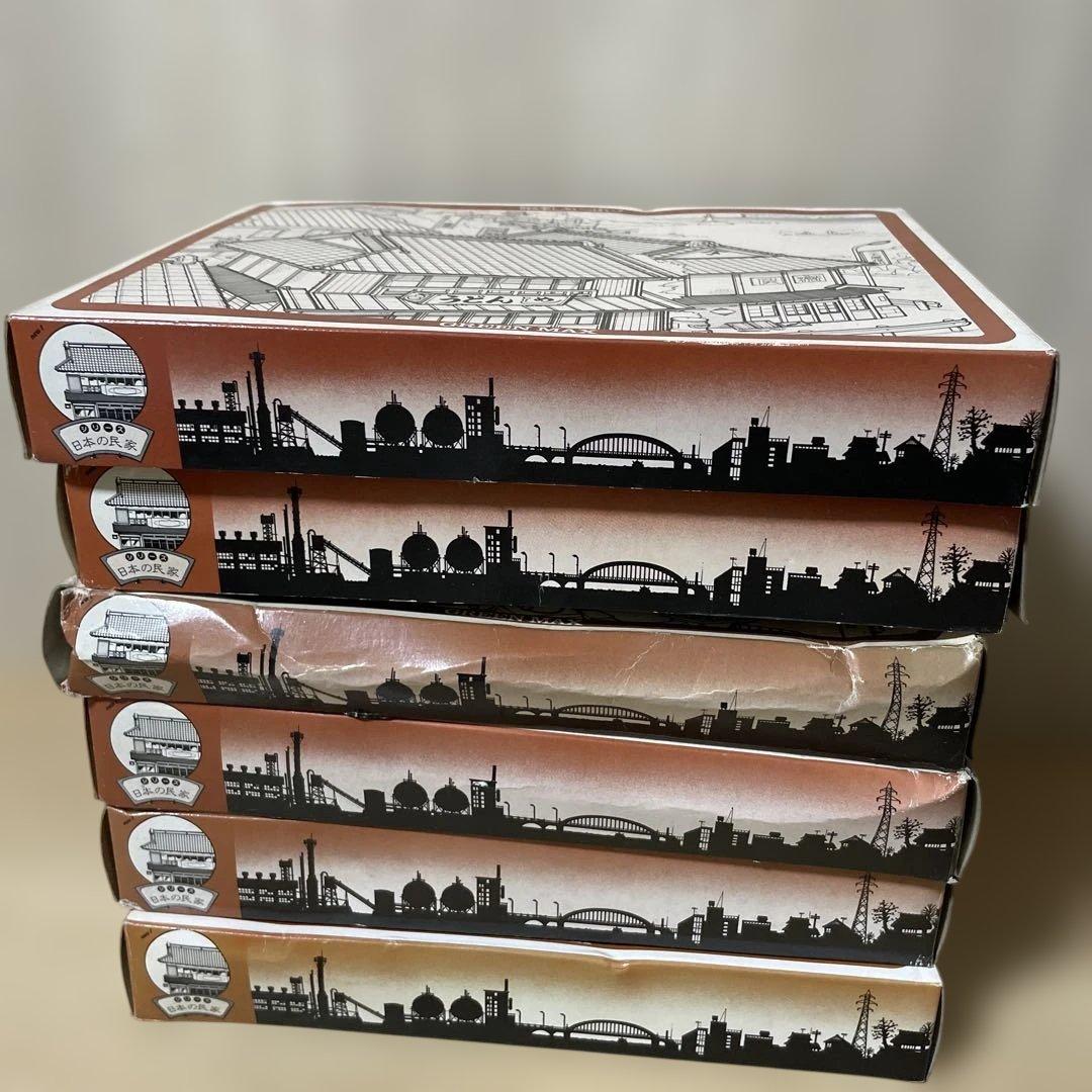 GREEN MAX 建築模型日本民家商家街景47系 全6種セット未組立