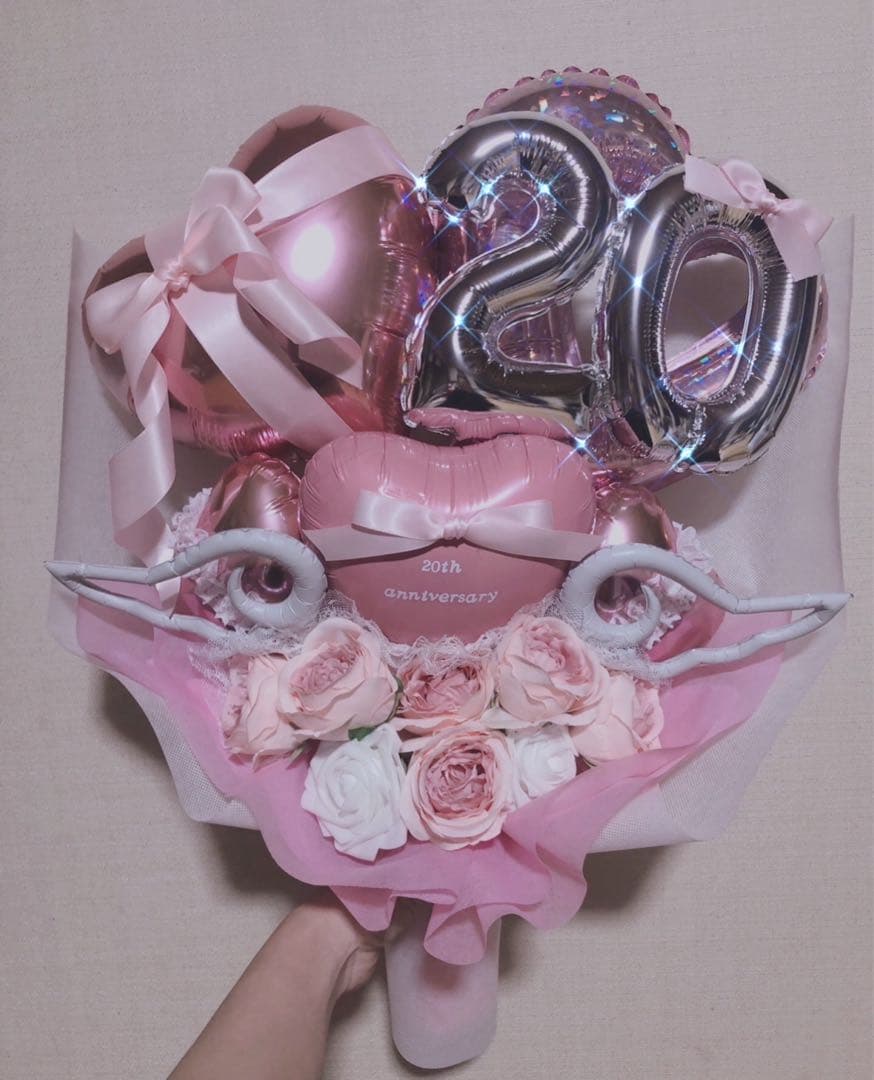 成人式ブーケ　オーダー　バルーンブーケ　バルーンギフト　花束　推し　生誕祭