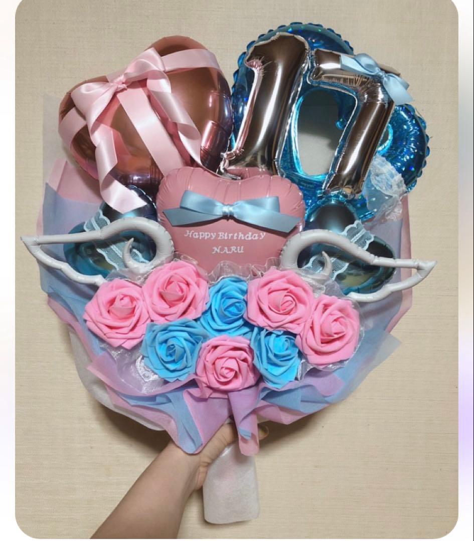 成人式ブーケ　オーダー　バルーンブーケ　バルーンギフト　花束　推し　生誕祭