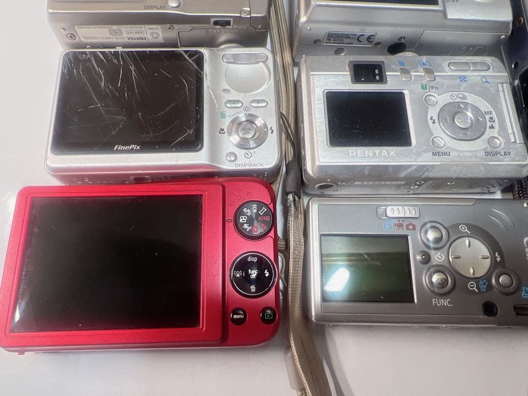 コンパクトデジタルカメラ12台セット、ジャンク品
