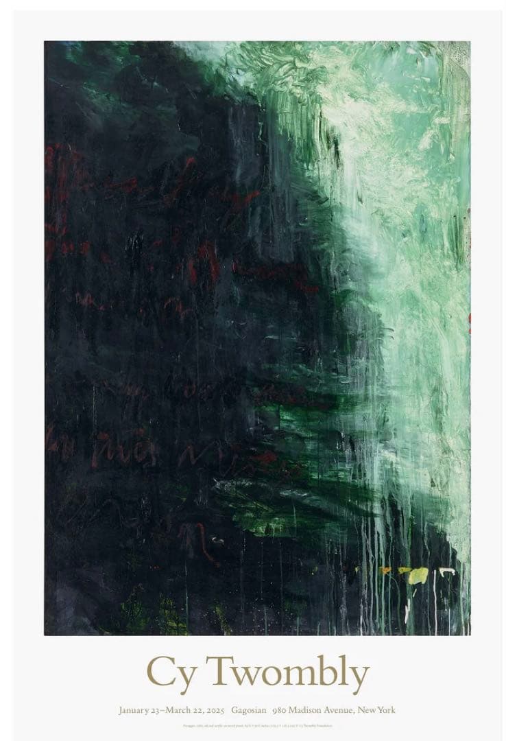 Cy Twombly サイ・トゥオンブリー Paesaggio（1986） Cy Twombly