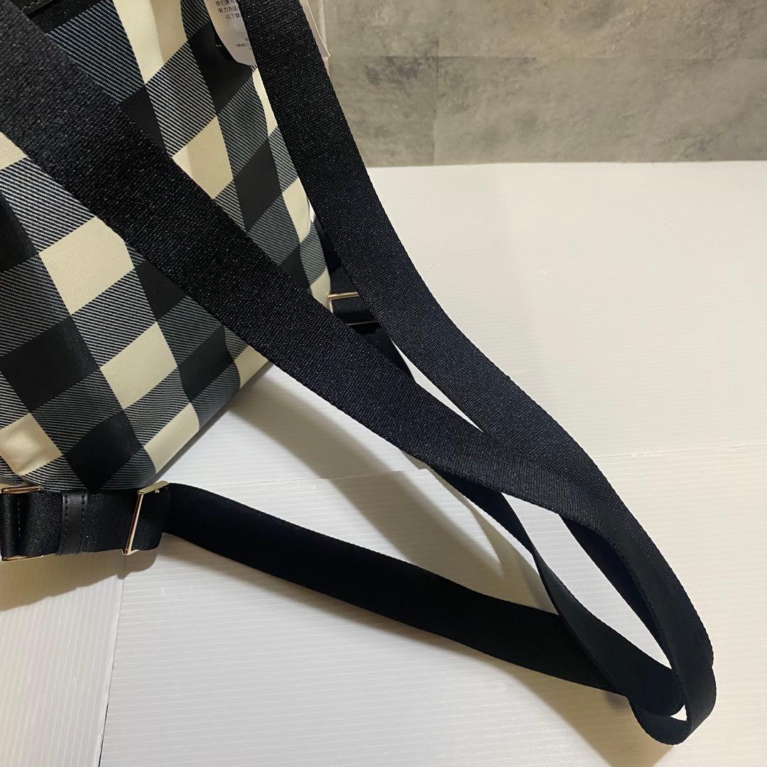 【未使用】kate spade　チェルシー　ギンガムチェック柄　ナイロンリュック