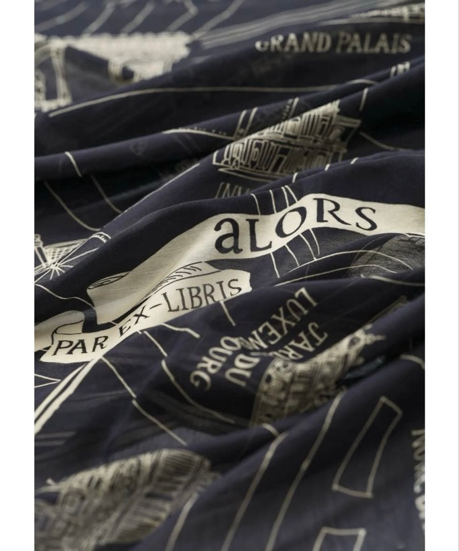 aLORS paris シルク混スカーフ 新品 超大判 本日のみ最終限定値下げ