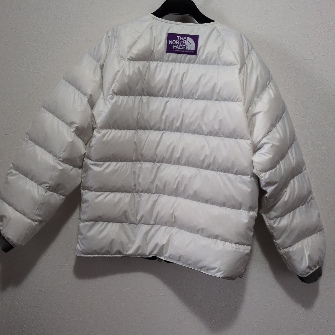 THE NORTH FACE グレー/ホワイトリバーシブルダウンジャケットS