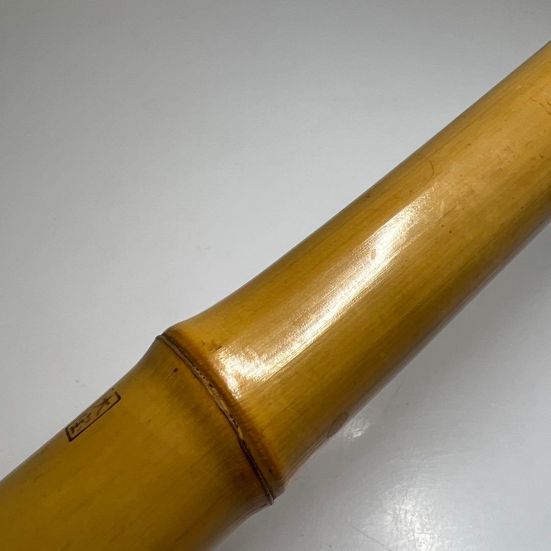 大宝在銘　銀三線尺八D 吹口カバー付　長さ約49㎝　東Y7-0908③