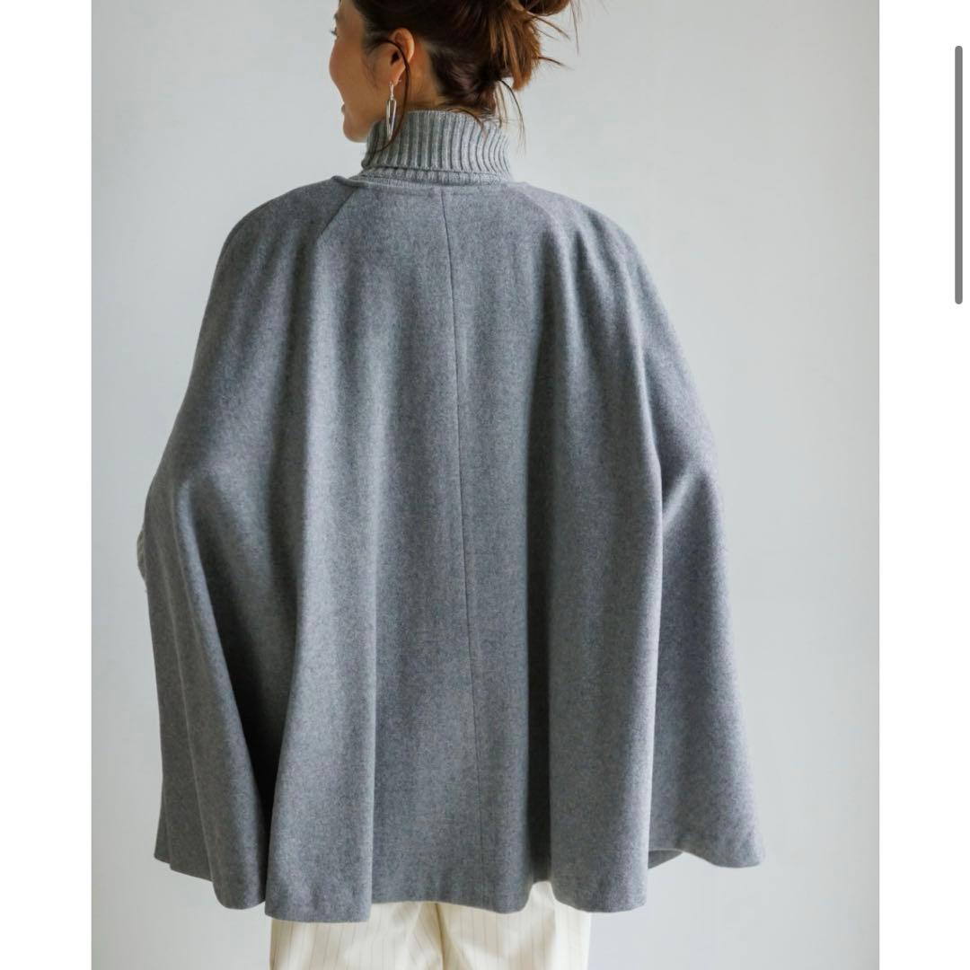 新品タグ付　Anplegant アンプレガント　ケープコート　ポンチョ　ウール