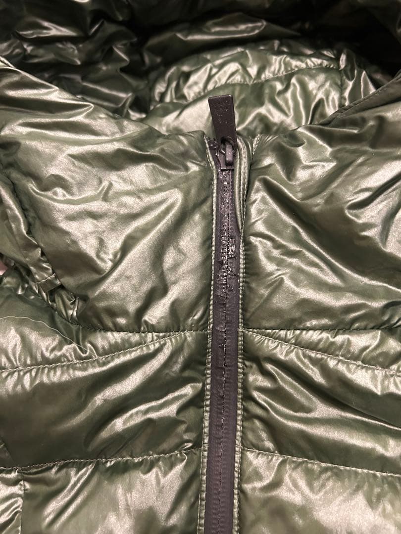 【サンプル品】TATRAS フード付きダウンジャケット オリーブグリーン