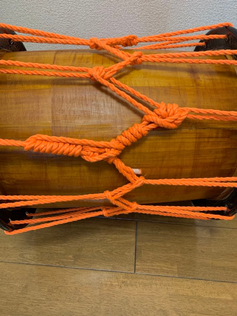 桶胴太鼓　和太鼓　W48cm 約5.6キロ　担ぎ桶太鼓　現状品