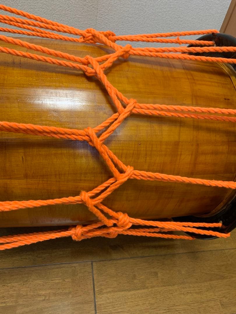 桶胴太鼓　和太鼓　W48cm 約5.6キロ　担ぎ桶太鼓　現状品