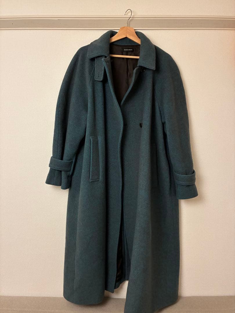 ミックスツイードボリュームステンカラーコート メゾンスペシャル