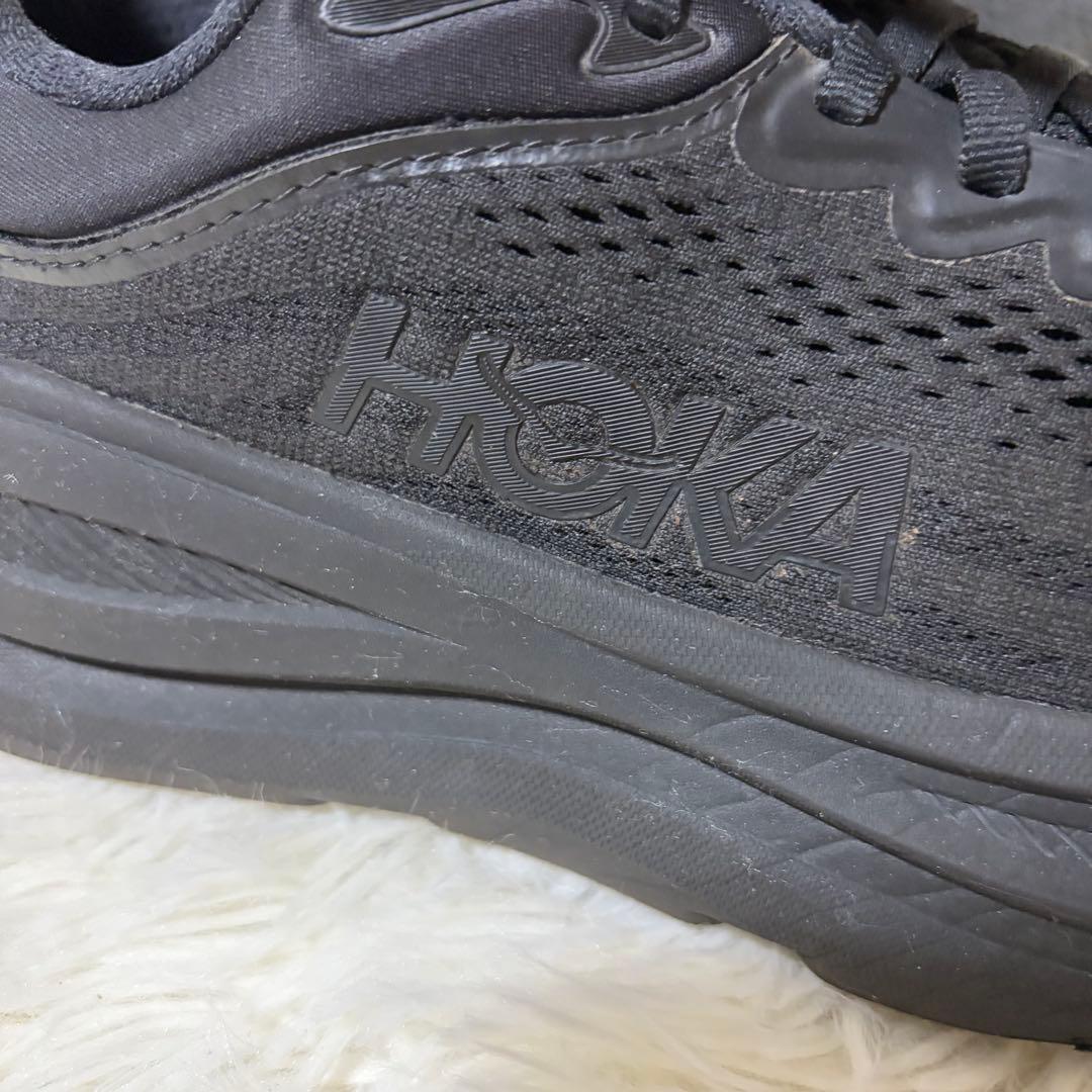 ホカオネオネ　HOKA BONDI9 ボンダイ9 スニーカー　厚底　25cm 黒