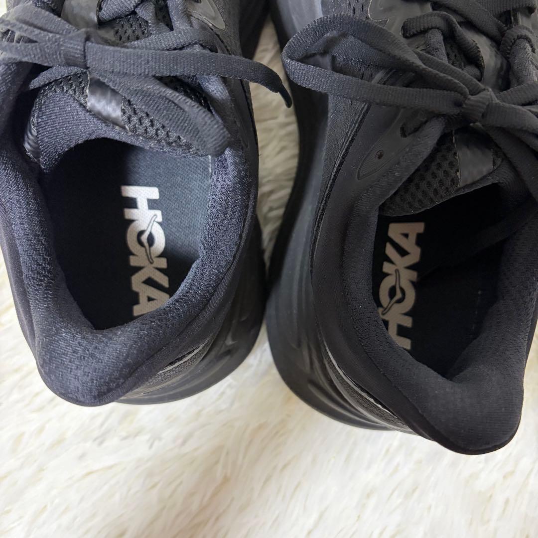ホカオネオネ　HOKA BONDI9 ボンダイ9 スニーカー　厚底　25cm 黒