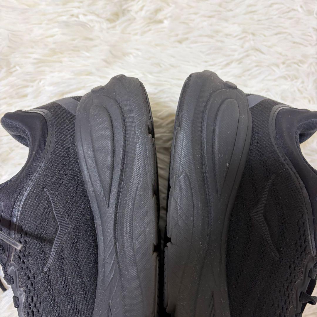 ホカオネオネ　HOKA BONDI9 ボンダイ9 スニーカー　厚底　25cm 黒