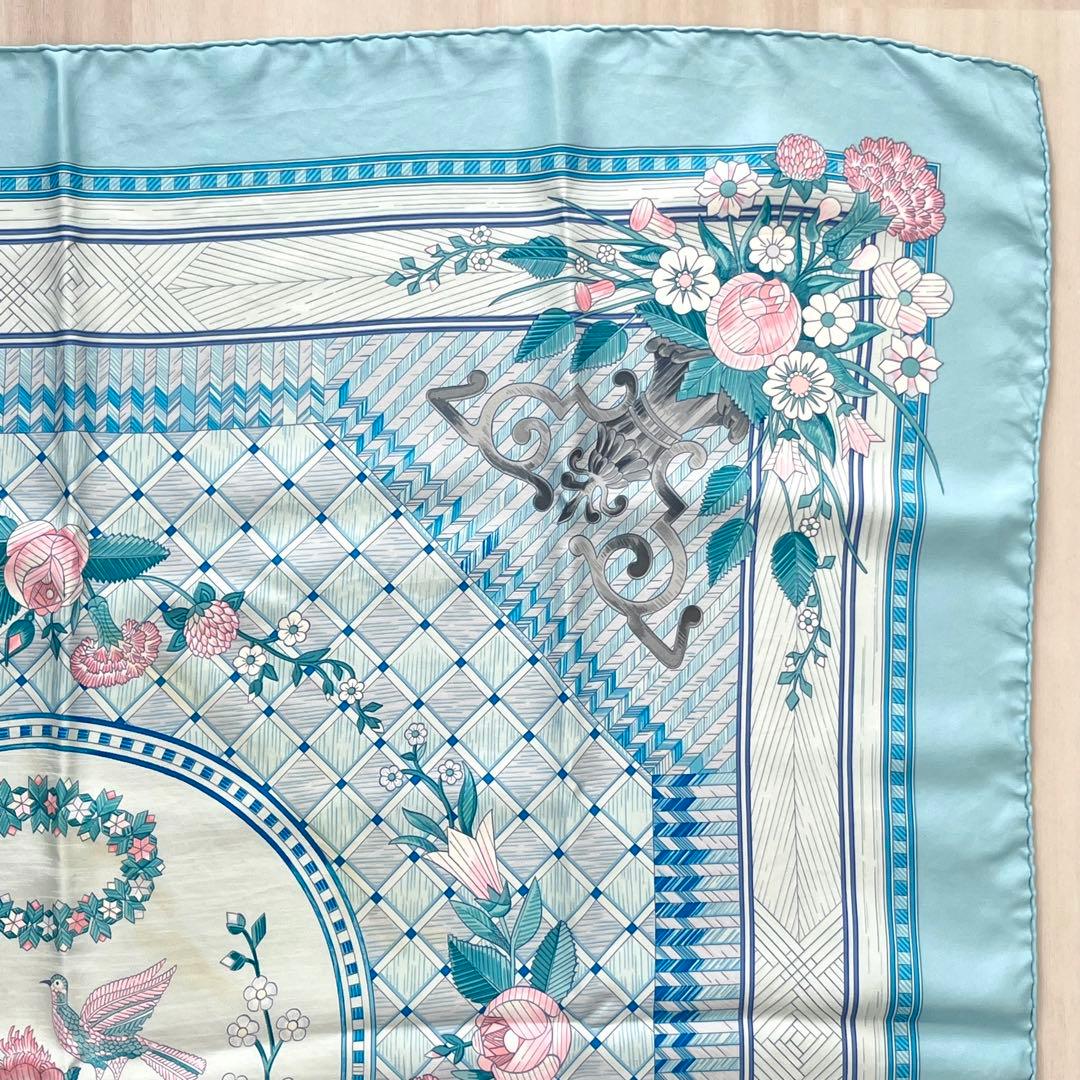 HERMES エルメス カレ90 スカーフ JEUX DE PAILLE 藁遊び