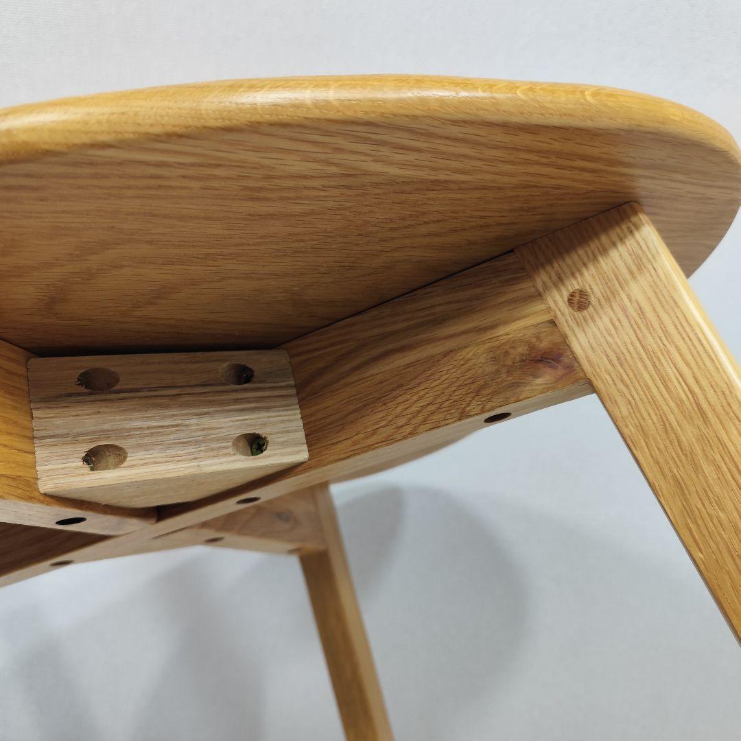 送料込 大川家具 ダイニングチェア リバー オーク材 椅子 チェア ②