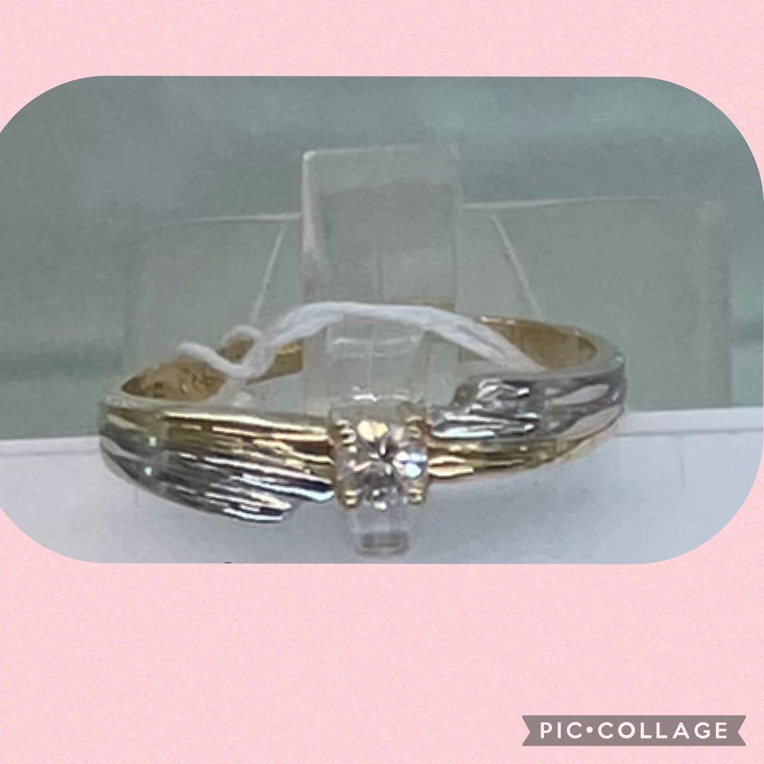 最終値下げ　ダイヤプラチナ18金リング12.5号