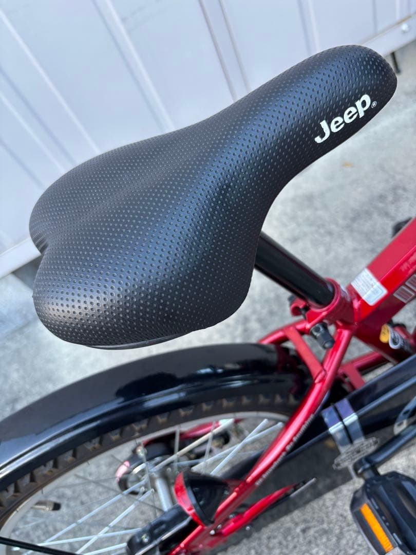 美品 Jeep 赤18インチ自転車 高崎市周辺直接引き渡し - メルカリ