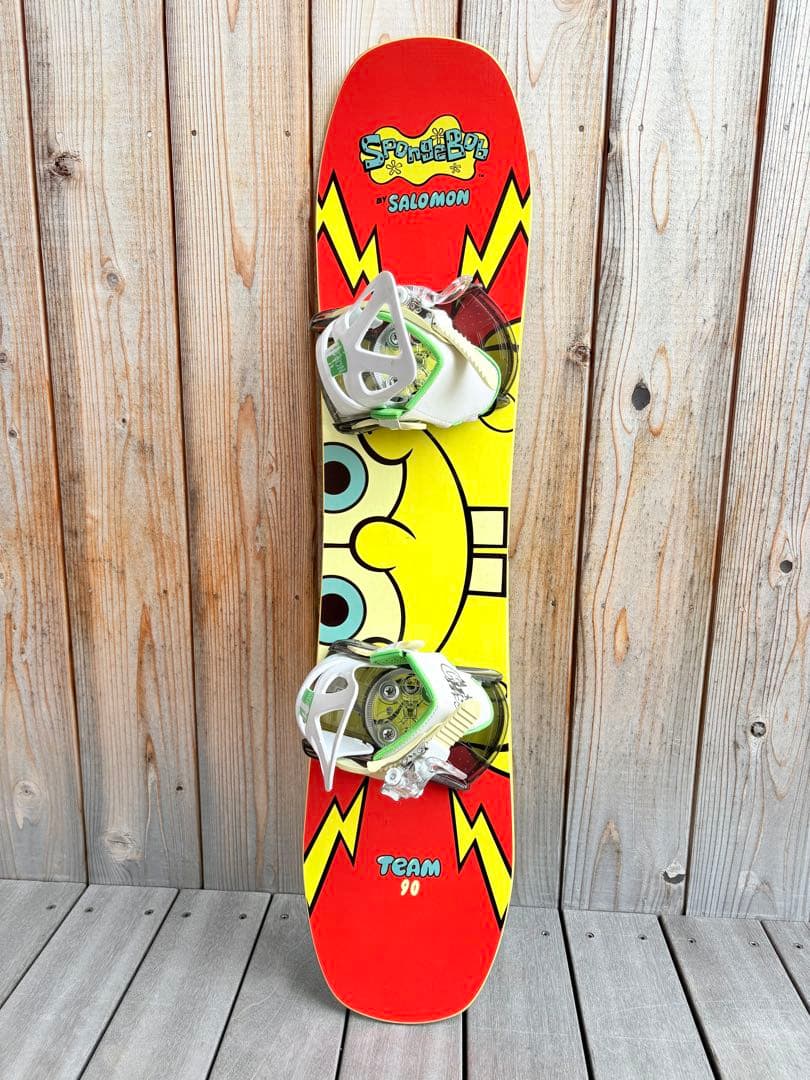 90cmスノーボード バインディング・子ども用ストラップ付き SALOMON