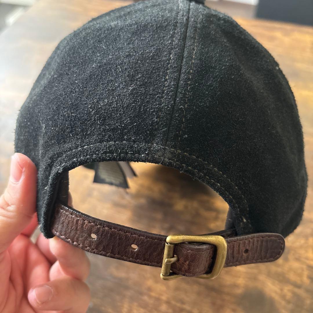 RRL 黒と紫のコーデュロイキャップ