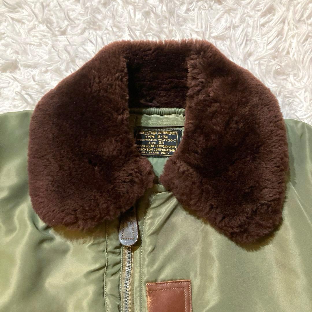 【バズリクソンズ】 B-15B 赤茶ボア　希少M品番 M13771 38サイズ