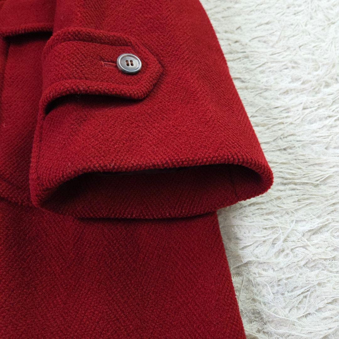 美品 ムーアブルック グランドバック 4L ヘリンボーン ダッフルコート 赤