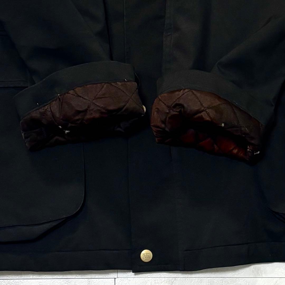 バーバリーロンドン ステンカラーコート フード取り外し可能 USA製 Lサイズ